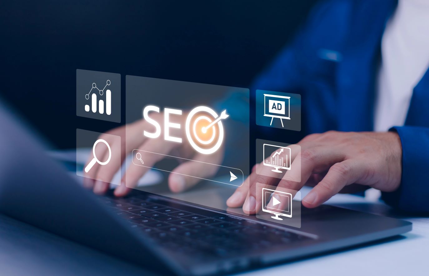 Don't Risk Your SEO Image of an SEO performance graph, featuring SEO & Reputation Management and highlighting the importance of protecting your SEO efforts.