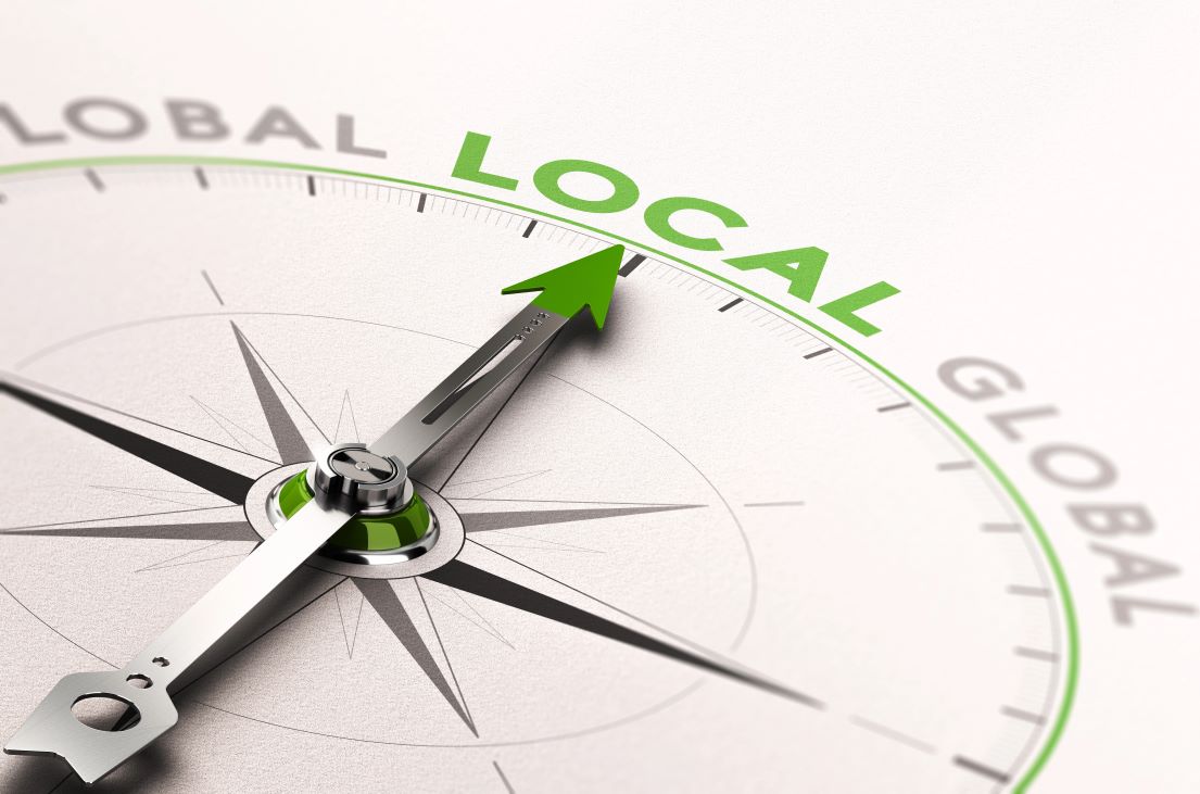 Local SEO Matters Image of a large compass, featuring SEO & Reputation Management and highlighting the importance of local SEO for guiding businesses toward greater online visibility and community reach.